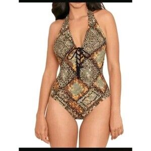 Skinny Dippers Miraclesuit Womens Sz L Mazie Sirena One Piece Swimsuit 6540304